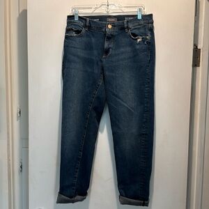 DL1961 Women's Boyfriend Jeans in Dark Blue